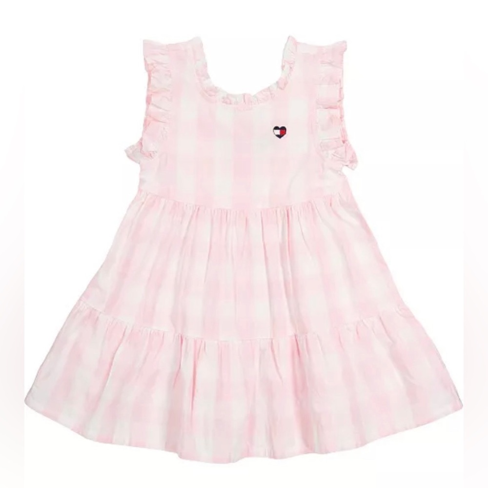 Tommy Hilfiger Girls/Toddler Ruffle-Trim Gingham Dress